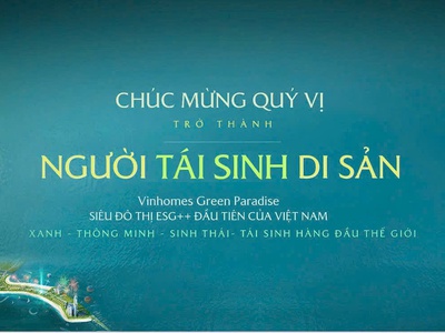 Vinhomes green paradise   kiệt tác tái sinh di sản Cần Giờ 3