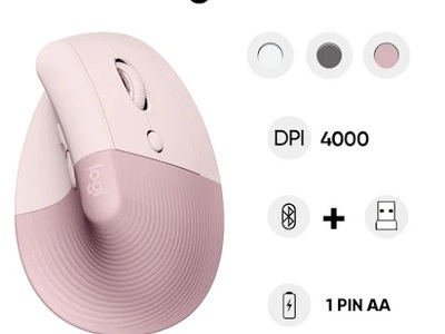 Chuột không dây bluetooth công thái học Logitech Lift Vertical 0