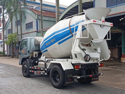 Xe trộn bê tông Hoa Mai 3 4 khối   Nhỏ gọn, chính hãng, động cơ Weichai   Giá tốt, giao ngay 0