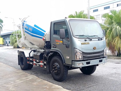 Xe trộn bê tông Hoa Mai 3 4 khối   Nhỏ gọn, chính hãng, động cơ Weichai   Giá tốt, giao ngay 4