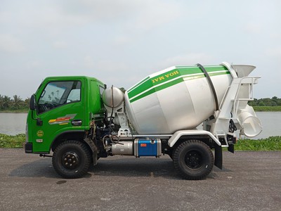 Xe trộn bê tông Hoa Mai 3 4 khối   Nhỏ gọn, chính hãng, động cơ Weichai   Giá tốt, giao ngay 2