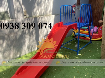 Cầu trượt cho bé ngoài trời, Cầu trượt máng đôi công viên 1