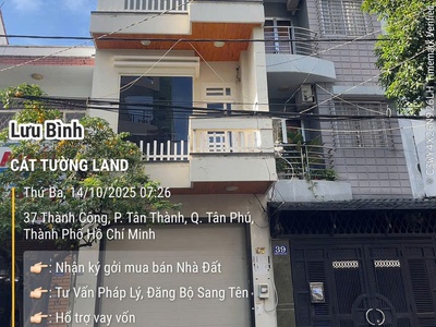 Bán gấp nhà 4x18m, 4 tầng   mặt tiền thành công, p. tân thành, tân phú   chỉ 12.6 tỷ 0