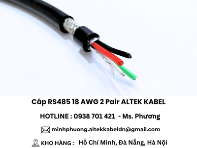 Cáp RS485 18 AWG 2 Pair ALTEK KABEL Đà Nẵng, Hà Nội, Hồ Chí Minh 1