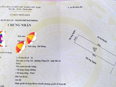 Cần bán lô đất mặt đường 8m tuyến chợ Cát Vũ, Tràng Cát 82m2 giá chỉ 2.79 tỷ 0