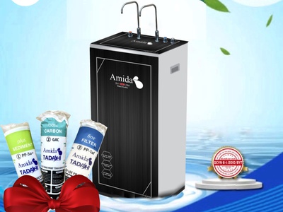 Máy lọc nước RO Amida 2 vòi 3 chức năng cao cấp chính hãng 0