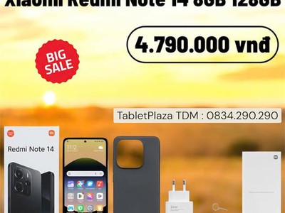 Redmi Note 14 RAM 8Gb   Bộ nhớ 128Gb, lưu trữ thoải mái 0
