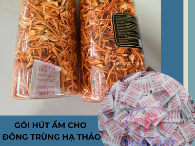 Gói hút ẩm bảo quản đông trùng hạ thảo 1