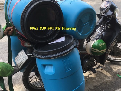 Thùng phuy nhựa 50 lít có nắp kín chống rò rỉ, an toàn khi vận chuyển hàng hóa 5