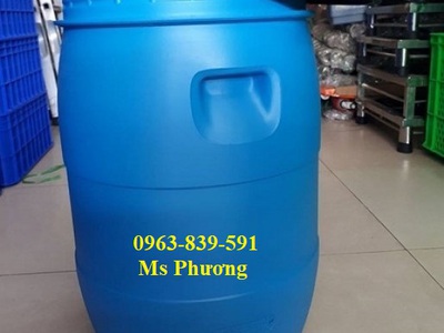 Thùng phuy nhựa 50 lít có nắp kín chống rò rỉ, an toàn khi vận chuyển hàng hóa 3