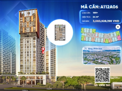 Căn hộ Cora 2Pn view sông vị trí vàng Hòa Xuân Đà nẵng 0