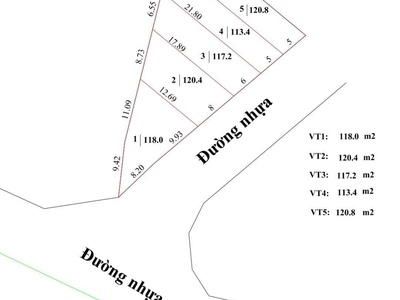 Long tân mặt tiền đường nhựa,dt y như hình bên dưới  mỗi lô có sẵn 80m tc 2
