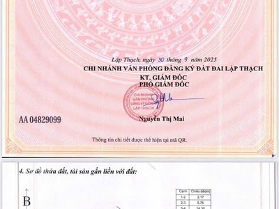 Chính chủ cần bán lô đất cực hiếm tại liễn sơn   lập thạch   vĩnh phúc 4