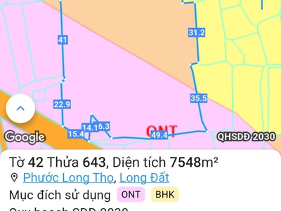 Bán giúp lô đất 8.900m2 vị trí cực đẹp tại xã đất đỏ, tphcm. 0