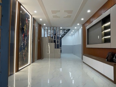 Siêu phẩm liên khu 5-6 hẻm 6m ô tô vào nhà khu nhà lầu gần chợ 56m2,2tầng 3 tỷ 9 1