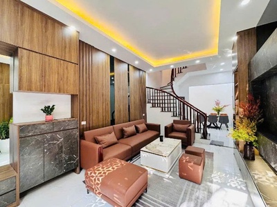 Hiếm, trịnh văn bô dt 36.5m2-5 tầng, ô tô, đường thông kd, giá 7.58 tỷ 2