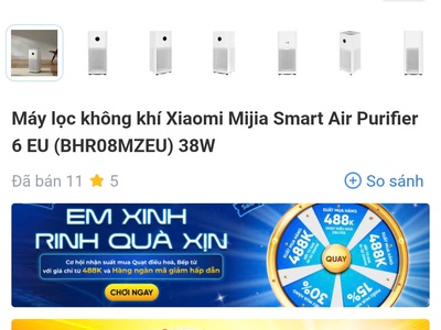 Bán máy lọc Không Khí Xiaomi Air Purifier 2.5tr 1