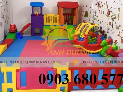 Hàng rào bằng nhựa lắp ghép dành cho trẻ em mầm non 5