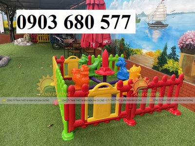 Hàng rào bằng nhựa lắp ghép dành cho trẻ em mầm non 8