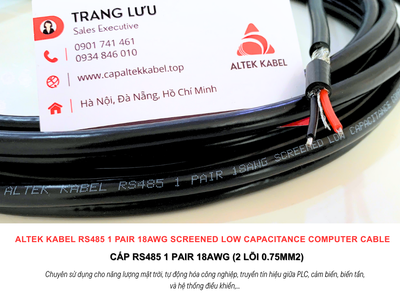 Cáp ALTEK KABEL RS485 1 Pair 18AWG Đà Nẵng, Bình Định, Phú Yên, Bình Thuận 1