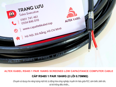 Cáp ALTEK KABEL RS485 1 Pair 18AWG Đà Nẵng, Bình Định, Phú Yên, Bình Thuận 3