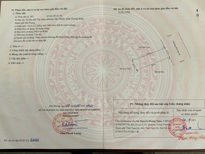 Bán lô đất 103m  ngõ 213 tân thành   dương kinh  giá chỉ 2x triệu/m   đường 10m   vỉa hè đầy đủ 3