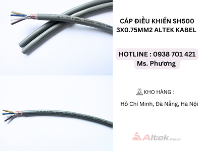 Cáp điều khiển SH500 3x0.75mm2 Altek Kabel Đà Nẵng, Hà Nội, Hồ Chí Minh 1