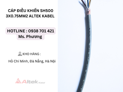 Cáp điều khiển SH500 3x0.75mm2 Altek Kabel Đà Nẵng, Hà Nội, Hồ Chí Minh 3