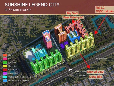 Chuyển nhượng sunshine legend city, giá gốc chủ đầu tư 0