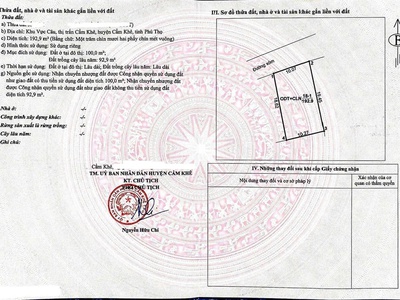 Chính chủ bán đất đẹp giữa trung tâm thị trấn cẩm khê, phú thọ 0