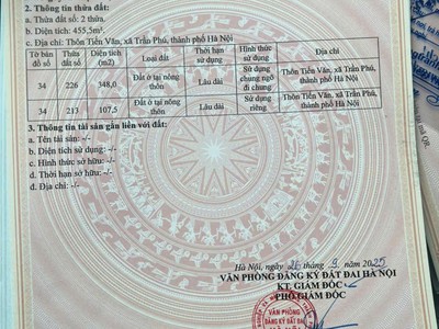 Bán gấp lô đất giá rẻ gần bến xe yên nghĩa ngã tư hữu văn 107.5m nhỉnh 1tỷ 2