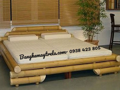 Giường tre phòng ngủ 2