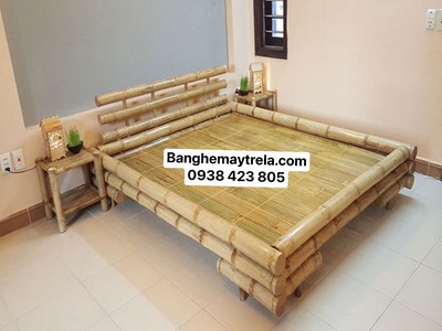 Giường tre phòng ngủ 4