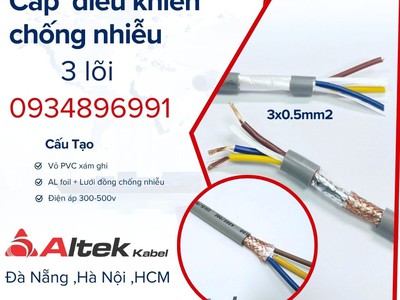 Cáp điều khiển 3x0.5mm2 Altek Kabel Hà Nội, Đà Nẵng, Hồ Chí Minh 0