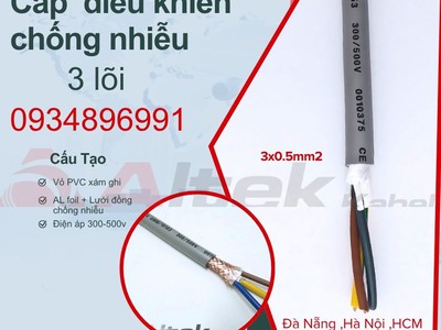 Cáp điều khiển 3x0.5mm2 Altek Kabel Hà Nội, Đà Nẵng, Hồ Chí Minh 1