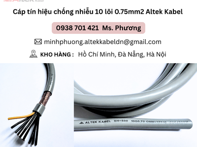Cáp tín hiệu chống nhiễu 10 lõi 0.75mm2 Altek Kabel Đà Nẵng, Hà Nội, Hồ Chí Minh 2