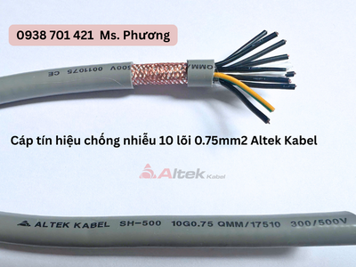 Cáp tín hiệu chống nhiễu 10 lõi 0.75mm2 Altek Kabel Đà Nẵng, Hà Nội, Hồ Chí Minh 1