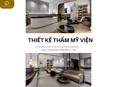 Thiết kế thẩm mỹ viện tại TP.HCM cùng Unique Decor 0
