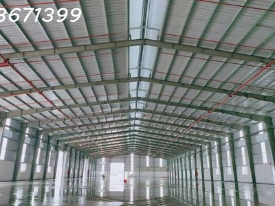  xưởng chuẩn công nghiệp 5.000m  tân uyên bình dương   nền epoxy, nóc cao 12m, giá tốt 1