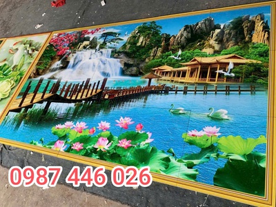 Gạch 3d tranh ốp tường trang trí đẹp 0