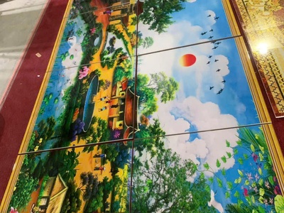 Gạch 3d tranh ốp tường trang trí đẹp 4
