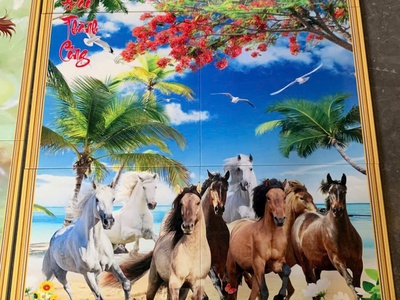 Gạch 3d tranh ốp tường trang trí đẹp 7