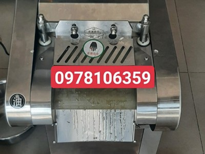 Máy thái tóp mỡ-da heo thành hạt lựu, máy thái da heo liền da, máy thái mỡ lợn hạt lựu 3
