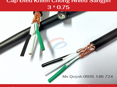 Cáp điều khiển chống nhiễu 3   0.75 mm Sangjin Hồ Chí Minh 0