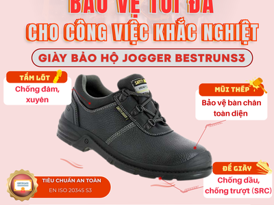 Giày bảo hộ Jogger BESTRUNS3   Bảo vệ tối đa cho công việc khắc nghiệt 0