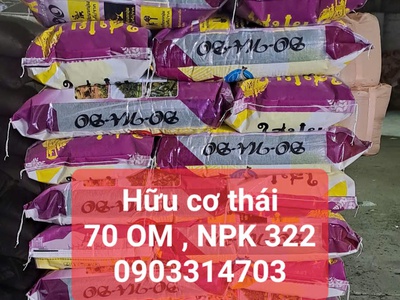 Phân bón hữu cơ nhập khẩu- Phân gà hữu cơ 70-90 OM , NPK 322 , humic 5 9