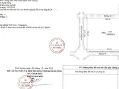 Bán đất công nghiệp KCN VSIP 2, VĨNH TÂN, BÌNH DƯƠNG 10ha 0