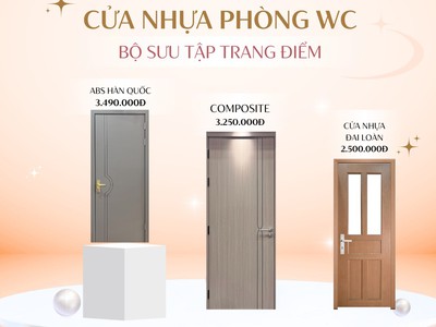 Bộ sưu tập cửa nhựa phòng WC Saigondoor 4