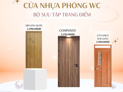 Bộ sưu tập cửa nhựa phòng WC Saigondoor 3