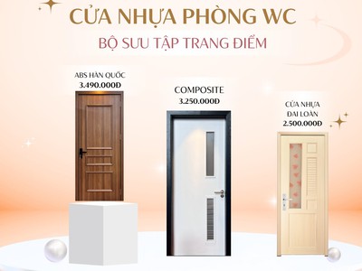 Bộ sưu tập cửa nhựa phòng WC Saigondoor 1